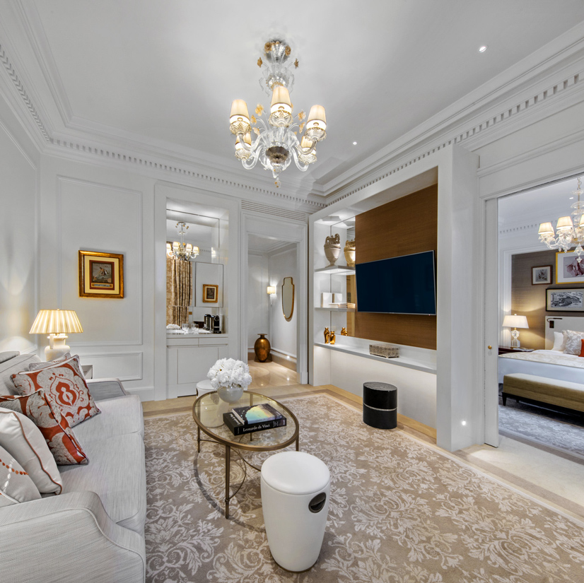 The St. Regis Rome King Suite Living Space